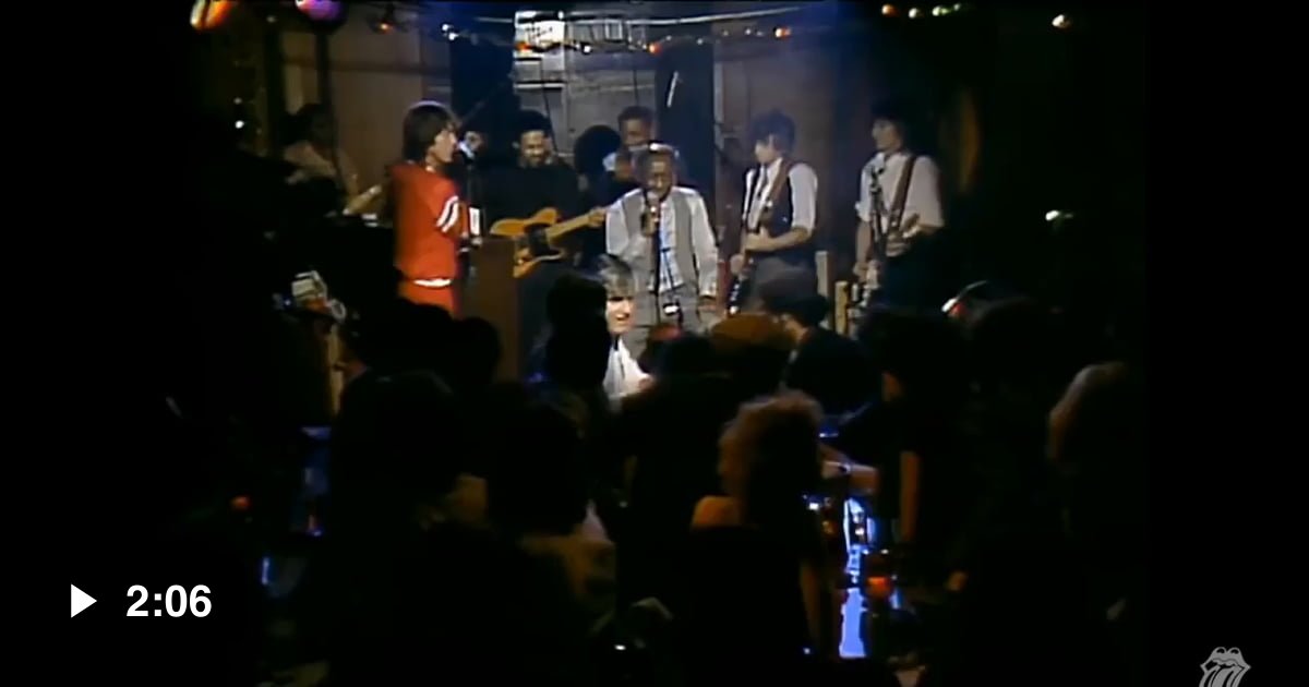 Blues musician Muddy Waters performing his iconic song "Mannish Boy