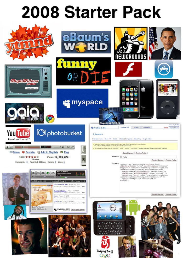 2008 Starter Pack 9GAG