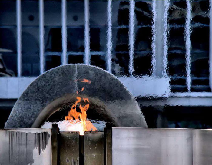 The Peace Flame at Hiroshima Peace Memorial Park was lit in 1964 to ...