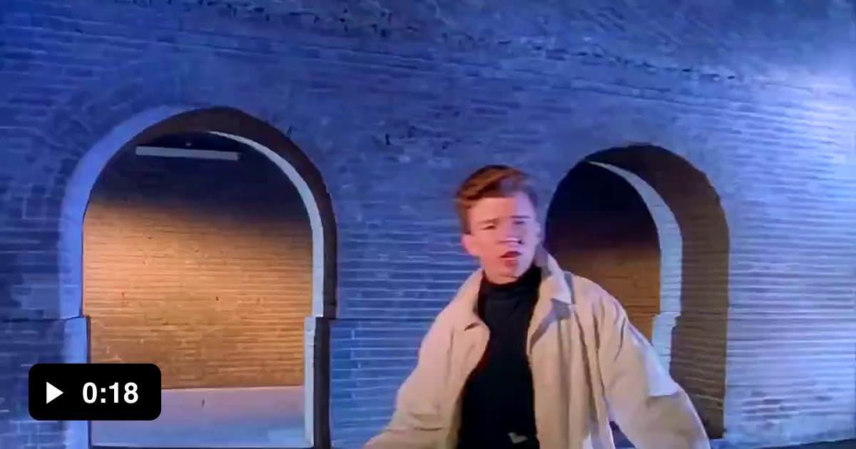 You can now Rick roll in 4K, thanks to machine learning. - 9GAG