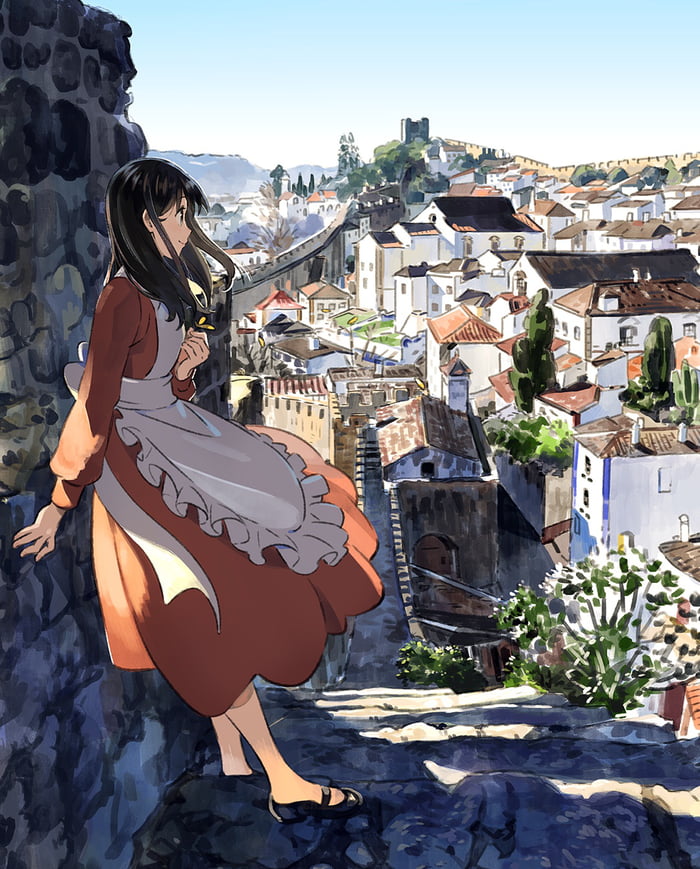 Anime girl in Óbidos - Portugal - 9GAG