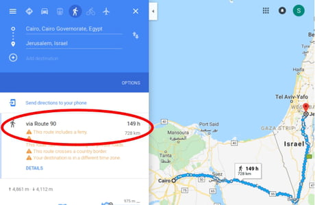 Google Maps Proves Us That Moses Was A Terrible Bad