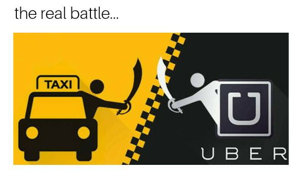 In Argentina, an uber driver runs over a taxi driver - 9GAG