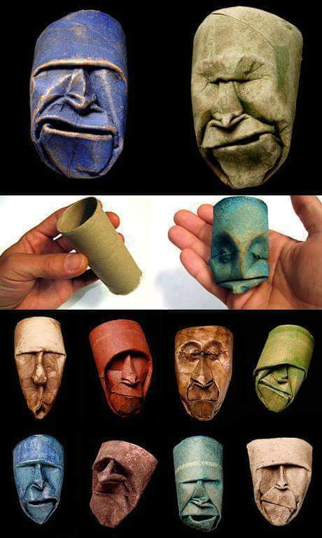 Fantastic toilet roll tube sculptures - 9GAG