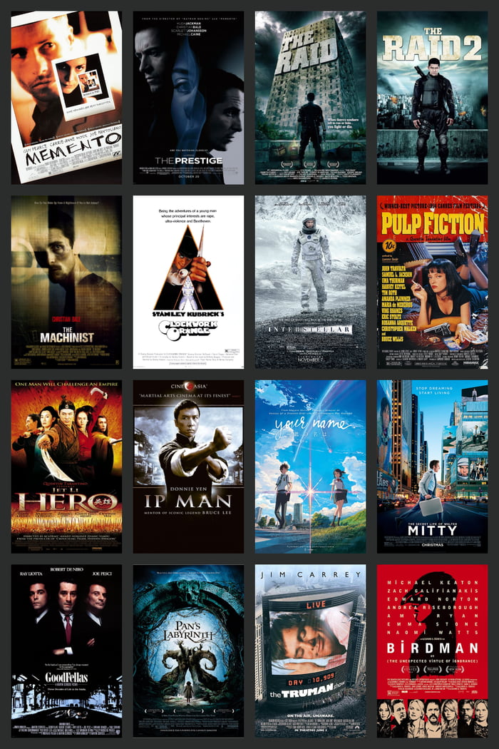 Some Of My Favorite Movies Of All Time in No Particular Order Think 
