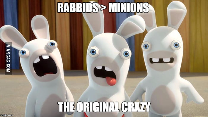 Minons Rabbids Rabbids > Minions - 9GAG
