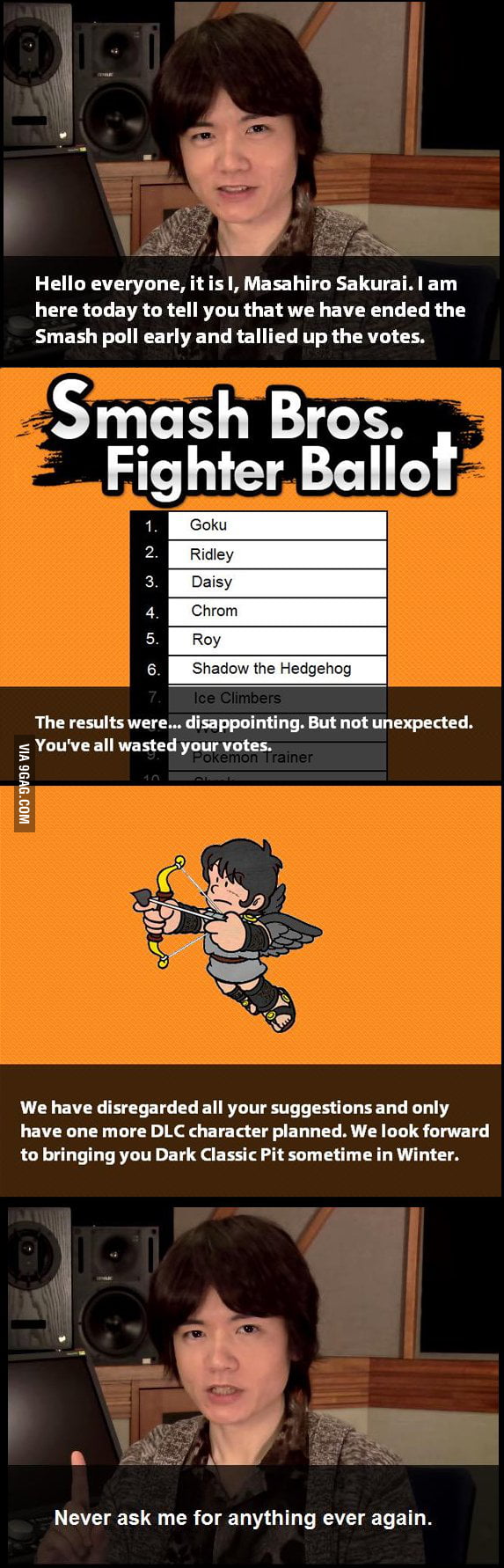The Official Winner Of The Smash Bros Ballot 9gag