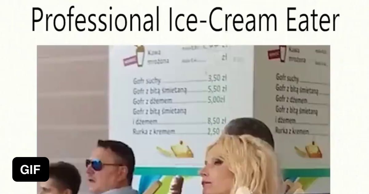 Professional Ice Cream Eater Gag