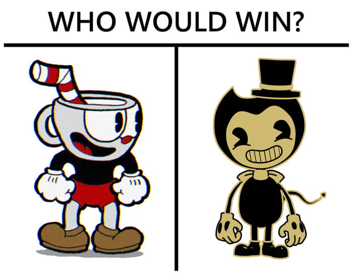 ✨ Cuphead show ☕ no fighting meme ❤️ Cuphead ☕ vs 🖤 Bendy