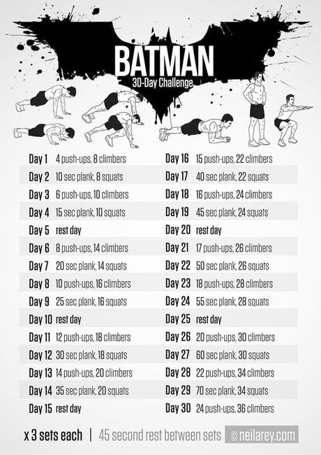 Batman Workout Challenge 9gag