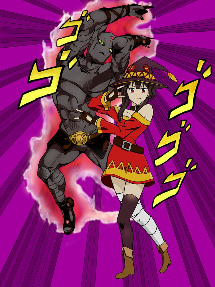 Megumin (jojo pose) Fan Art by sarvy3 on DeviantArt