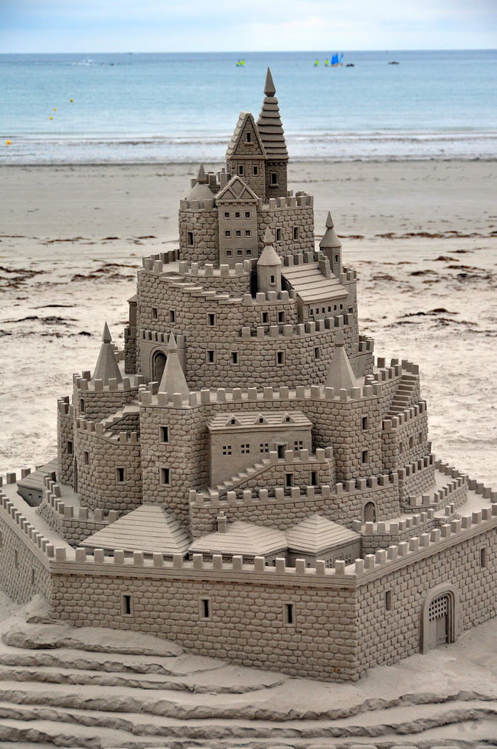 Песочный замок фото Professional Sand Castle - 9GAG