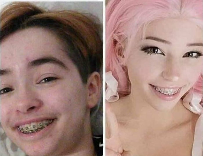 Belle delphine without wig and makeup