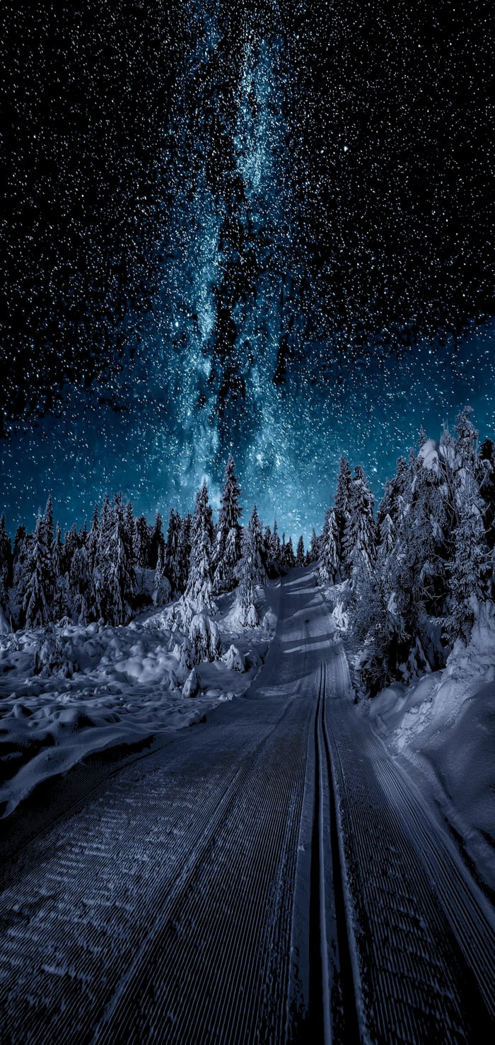 Starry night at Gausdal, Norway - 9GAG