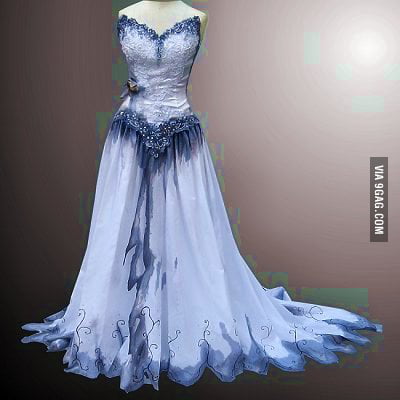 Corpse Bride Themed Wedding Dress 9gag