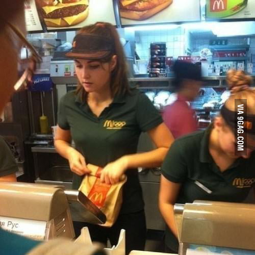 Sasha Grey was spotted in Minsk's McDonald's - 9GAG