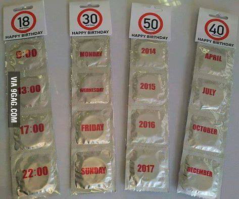 Happy Birthday Condoms ! - 9GAG