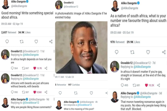 Compilation of aliko dangote (richest man in Africa) losing his sanity ...