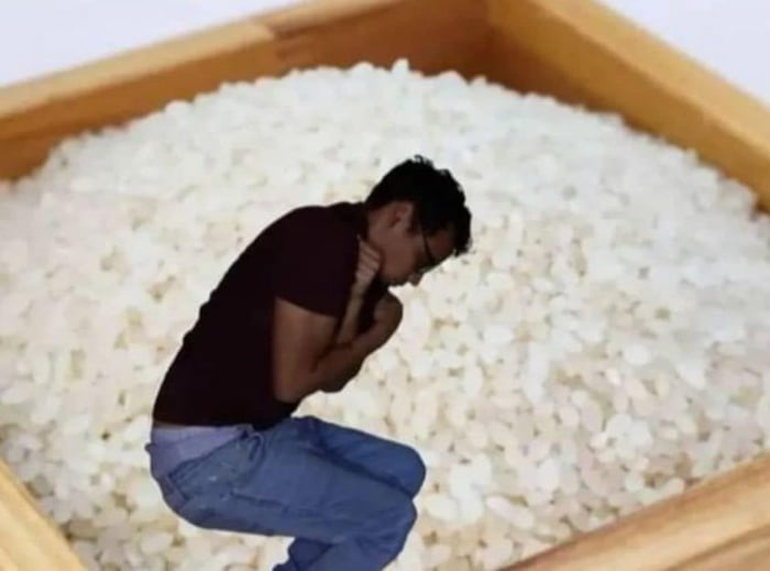 Putting myself in rice to fix my life 9GAG
