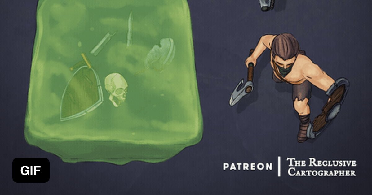 Managed to crank out 4 more animated DnD tokens today for use in VTTs