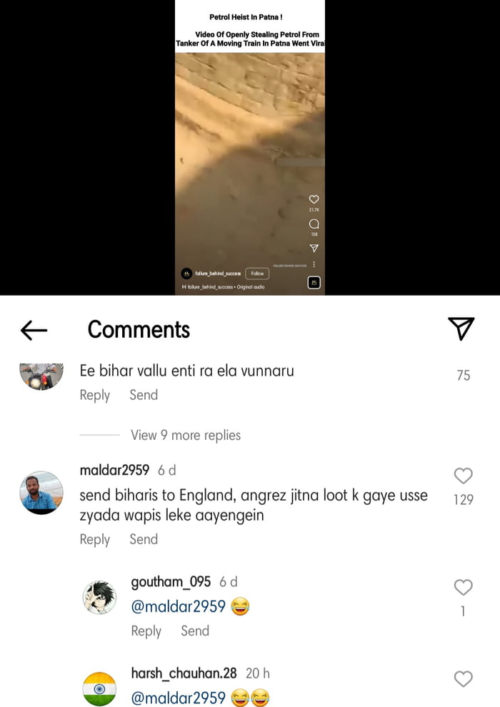 A day in the life of a bihari. top comment. 9GAG