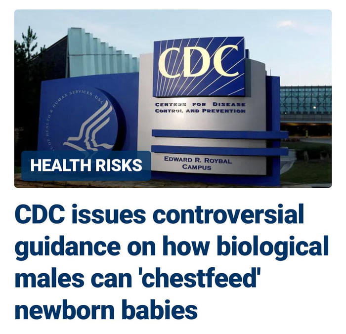 Male chest secretions for babies CDC 9GAG