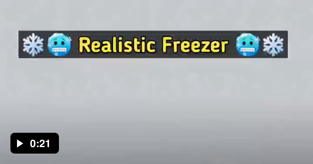 Minecraft Realistic Freezer! - 9GAG