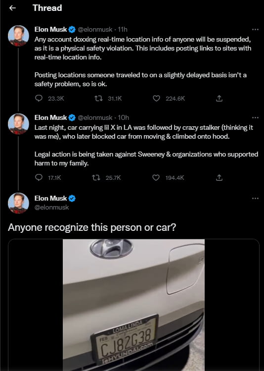 Musk: We banned the account who doxxing me, also here doxx this guy. - 9GAG