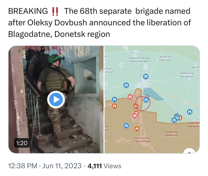 If True, That Means Ukraine Army Has Liberated In One Week Territory 1. ...