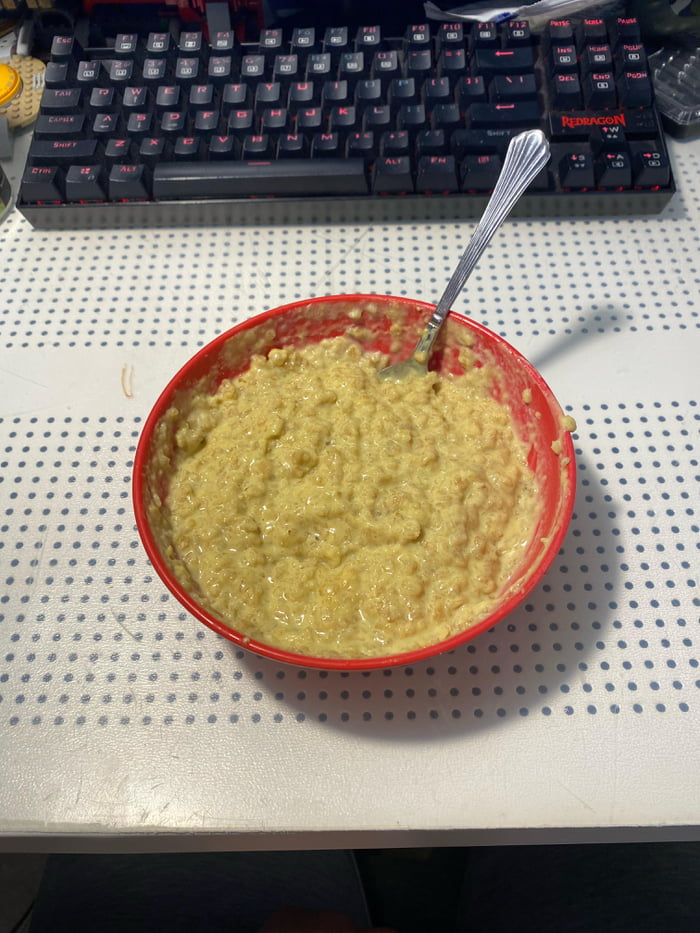 Saw that dino egg instant oatmeal and figured I’d make two packets at