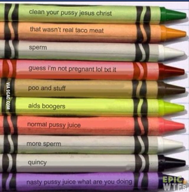 Modern Crayon names 9GAG