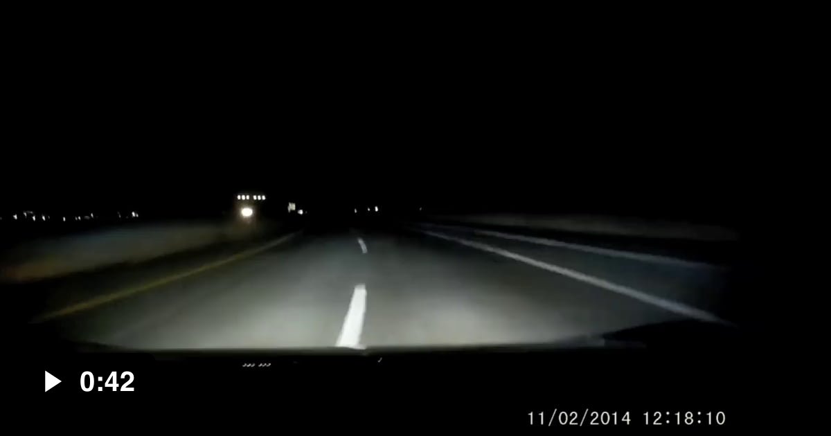 Unnerving Late Night Road Block - 9GAG