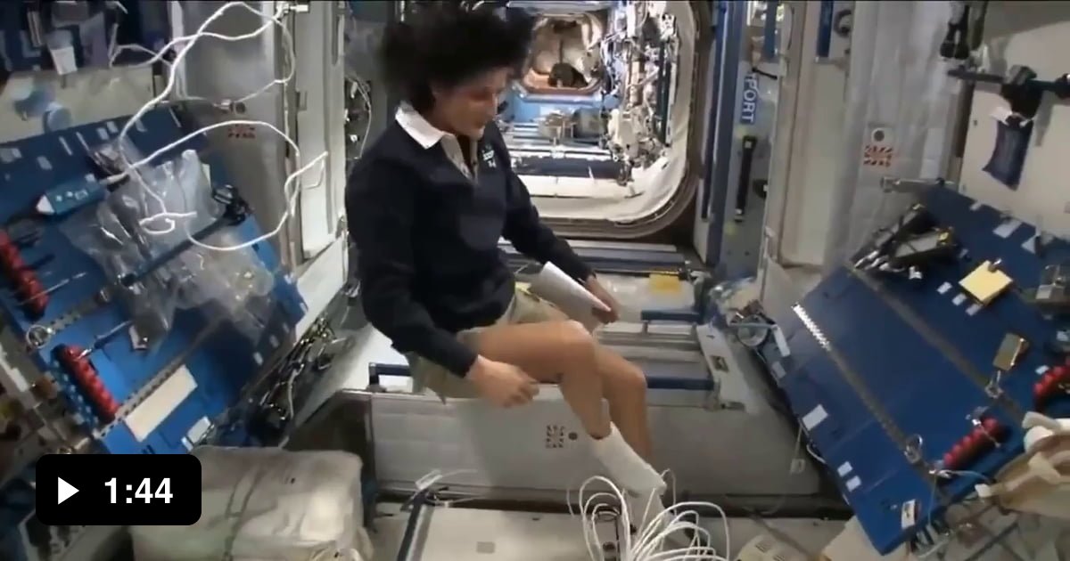 Sleeping aboard the International Space Station Astronaut Sunita