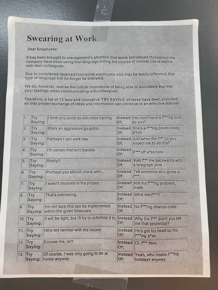 This Office Had To Put Up This Sign In Response To Customer Complaints 