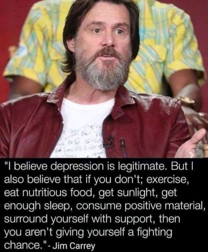 Jim Carrey quote about depression... - 9GAG