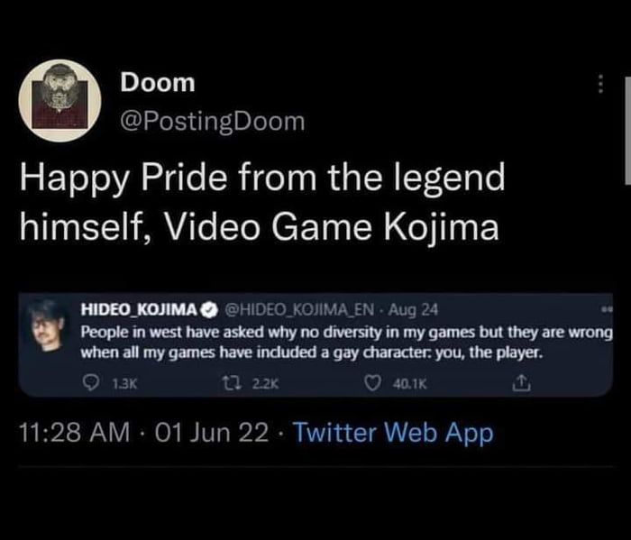 Just a friendly reminder that Hideo kojima isn't gay. - 9GAG