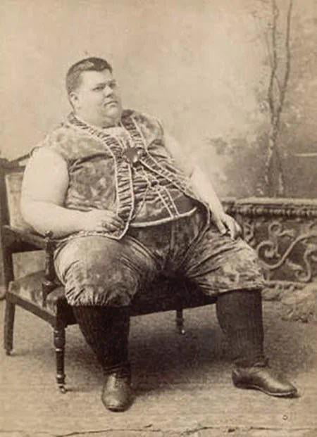 World s Fattest Man In 1890 Was Large Enough To Be Considered A freak 