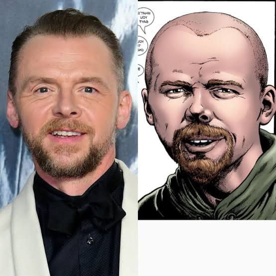 Simon Pegg looks more like the original Hughie from The Boys than the ...