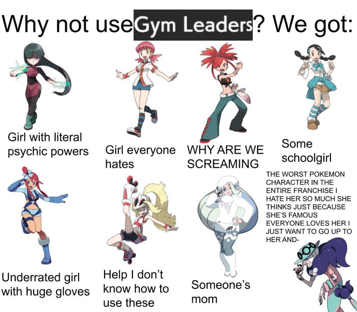 The Female Gym Leaders GAG