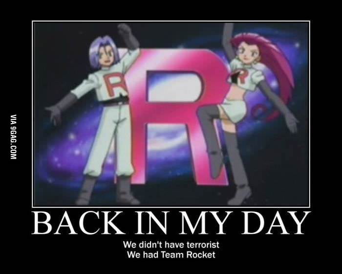 Team Rocket and Terrorists - 9GAG