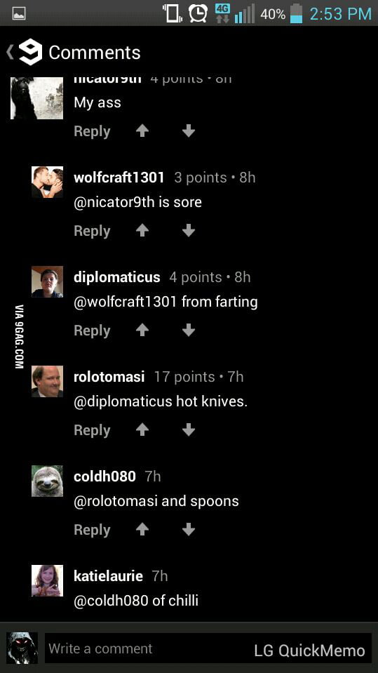 Some of the things we see on 9Gag comment section - 9GAG