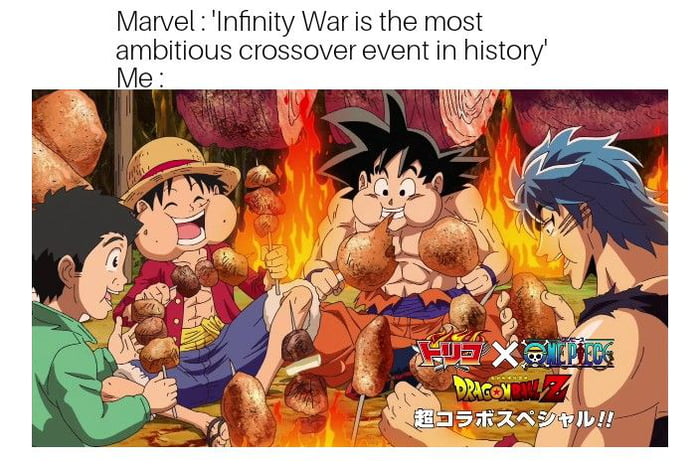 Why the Toriko x One Piece x DBZ Anime Crossover Was Possible