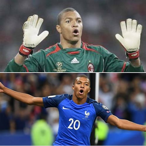 in march 98 dida was in france preparing for the world cup 9 months later mbappe was born - mbappe fortnite