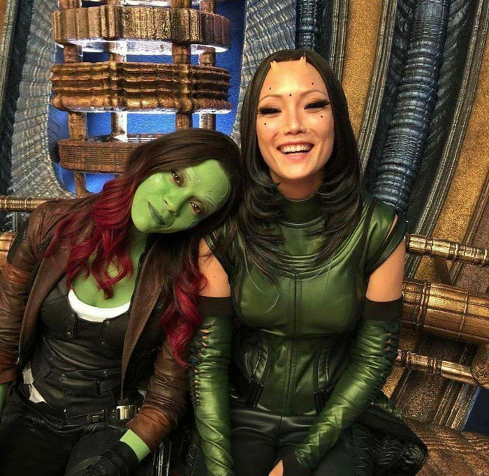 A Photo Of Gamora Mantis And Drax 9gag