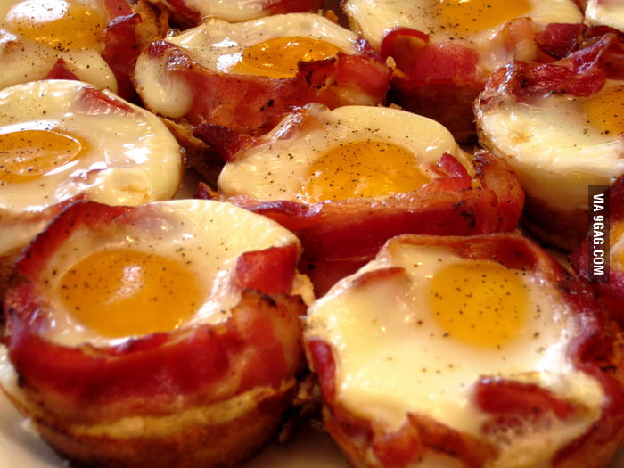 So many bacon-egg cups, so little... - 9GAG