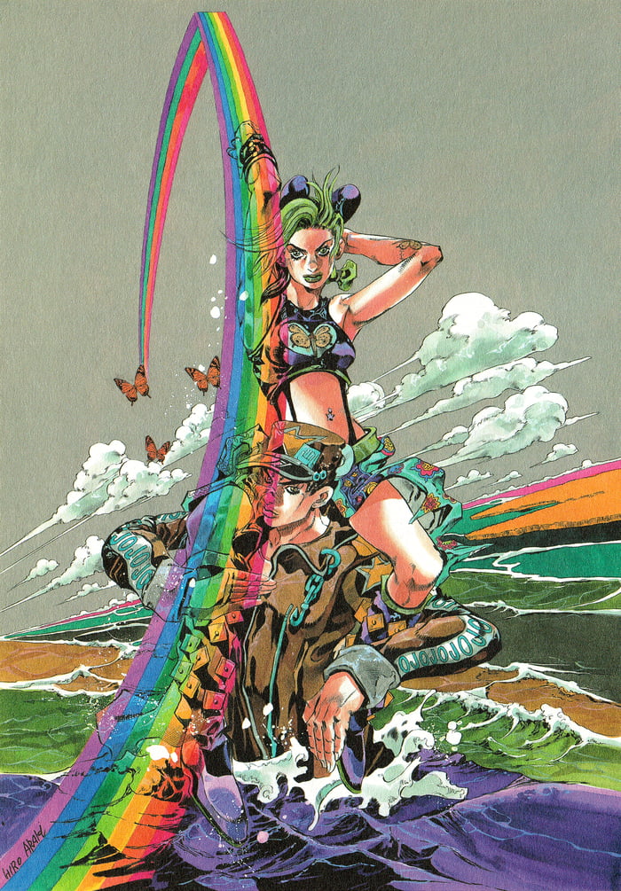 Cover artwork of Stone Ocean volume 16. - 9GAG - Stone Ocean How They Talk Under Water