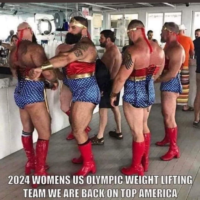 2024 Women US Olympic Weight Lifting Team 9GAG