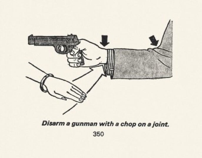 How to disarm a gun quickly, you chop they drop. 9GAG