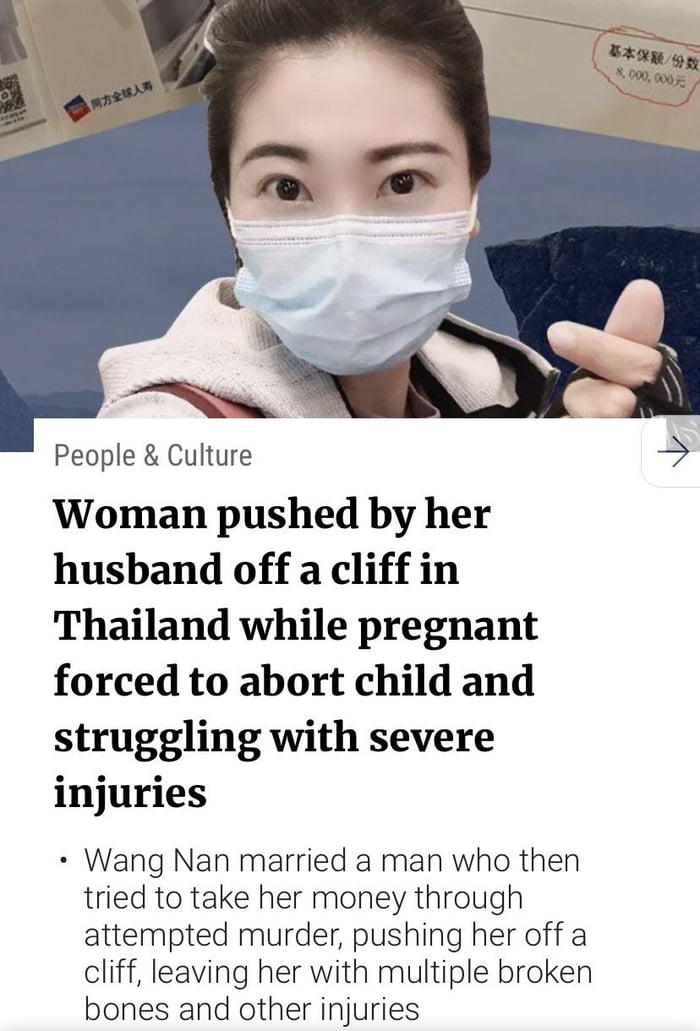 Husband Pushed Pregnant Wife Off Cliff To Claim Insurance 9gag 