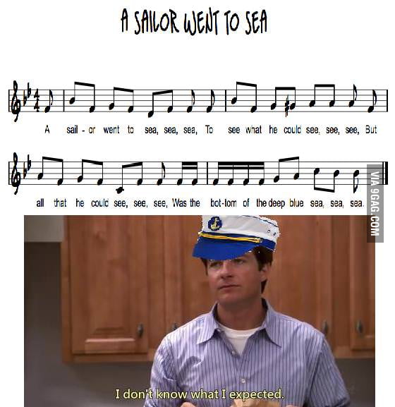 Try reading it without singing - 9GAG